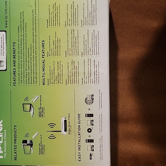 TPLink Moldel# TL-WN722N, 150Mbps High Gain Wireless USB Adapter v1.8 - Picture 2 of 9